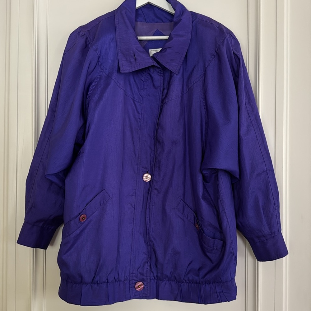Vintage Eaton | Lightweight Batwing Bomber Deep Putple - size Small